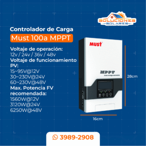 Controlador de carga 100a Must