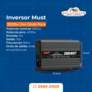Inversor Must Onda Pura 2000W